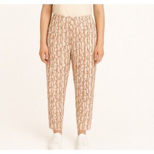 Adini‎ Women's Plus Pull On Pants Floral Boho Wide Leg High Rise Viscose 4X NWT